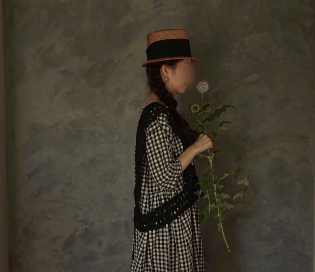 カワムラ帽子店　あざみ　紅茶染