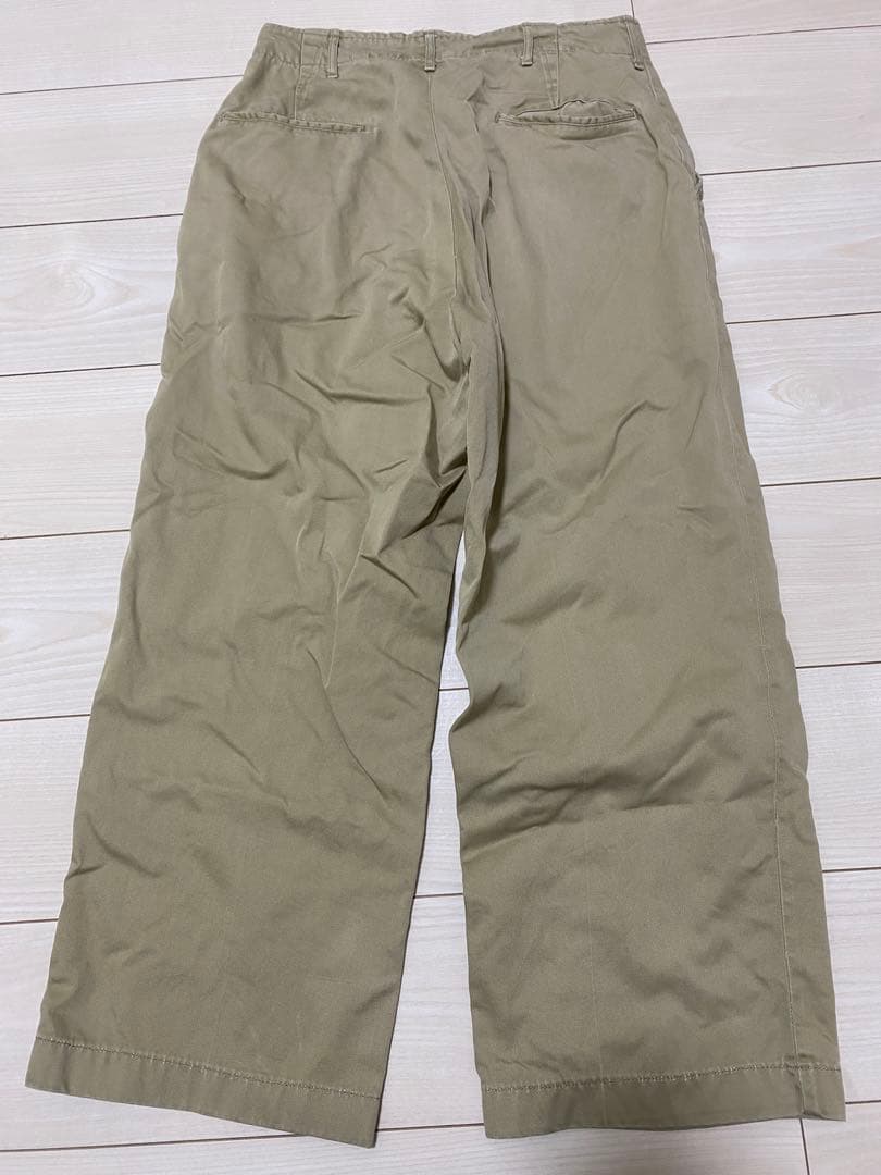 【50s】ARMY 45カーキ ミリタリー チノ 31×31