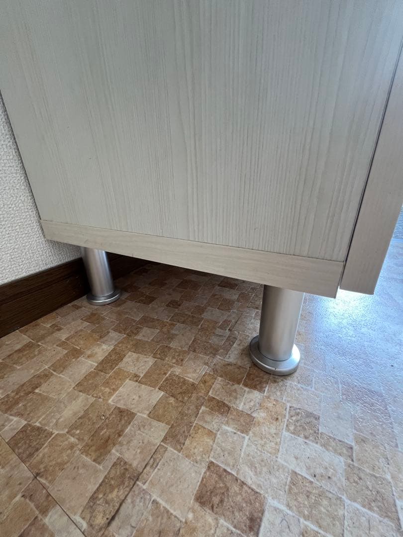 【国産/大川家具】幅50シューズボックス　鏡付　下駄箱　靴箱ヒッコリーホワイト