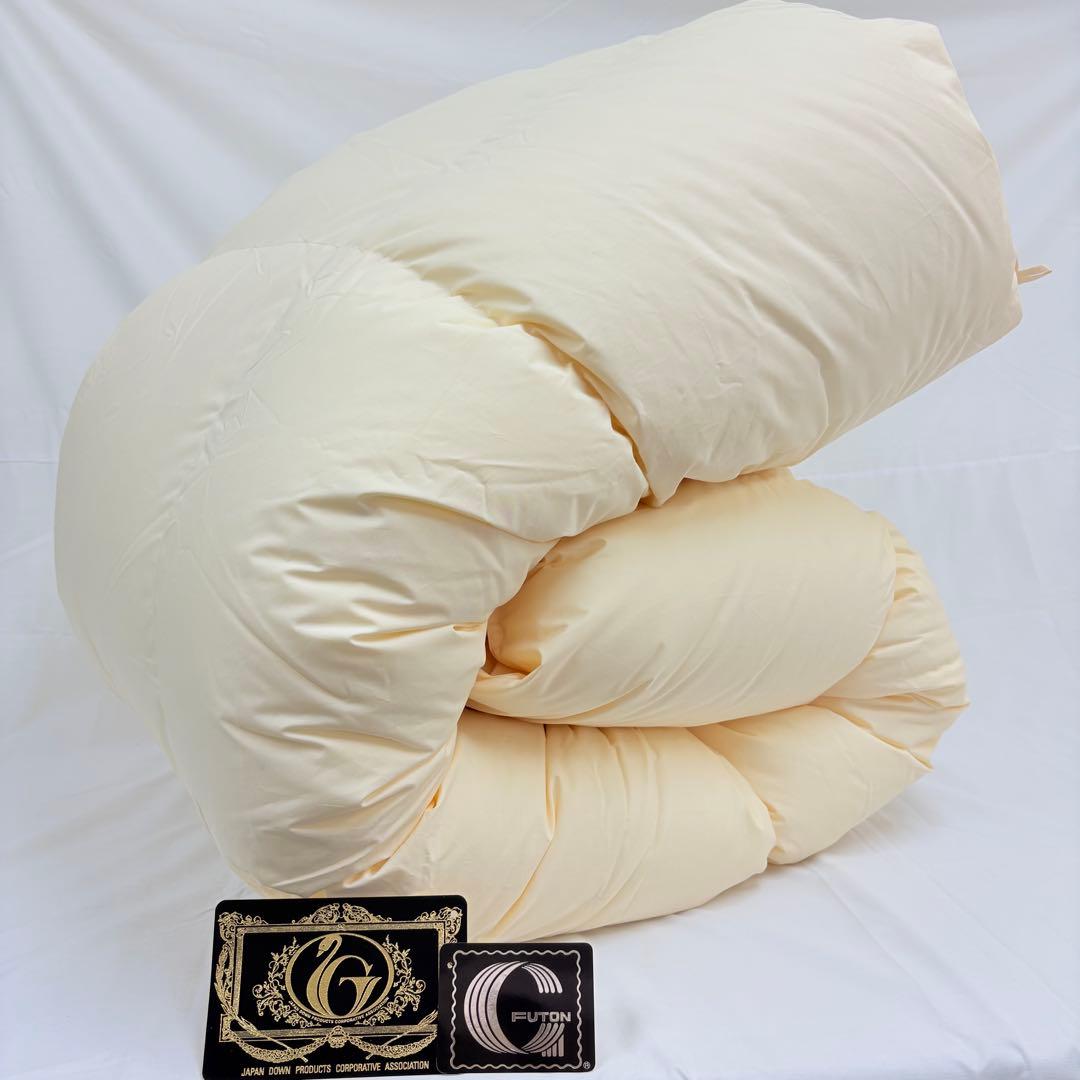 羽毛布団 ポーランド ホワイトマザーグース 生成り S×2 SD×1