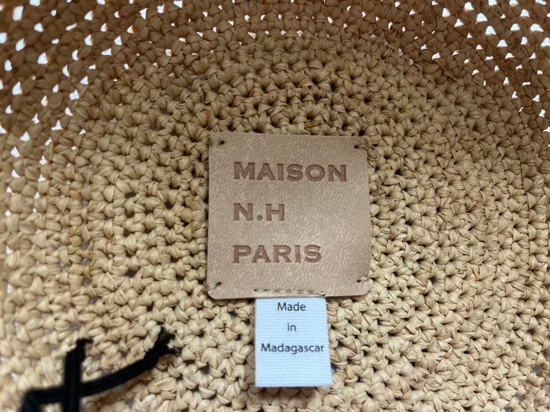 【FRAMeWORK】MAISON NH PARIS LEY -ラフィアハット