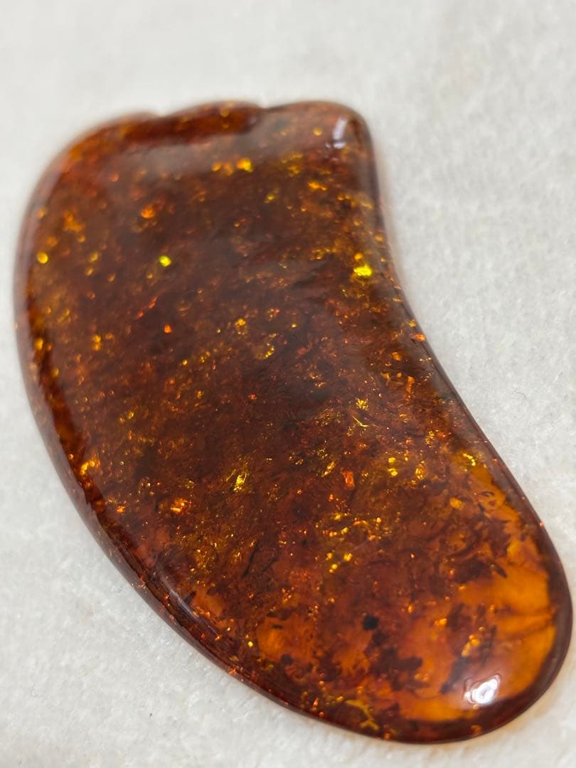 カッサプレート　かっさプレート 琥珀　アンバー　レア