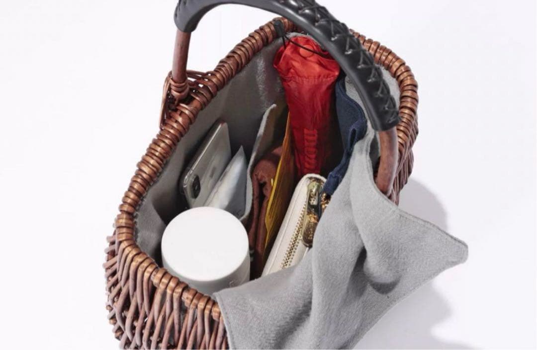 Pale Jute weekend basket Large カゴバッグ