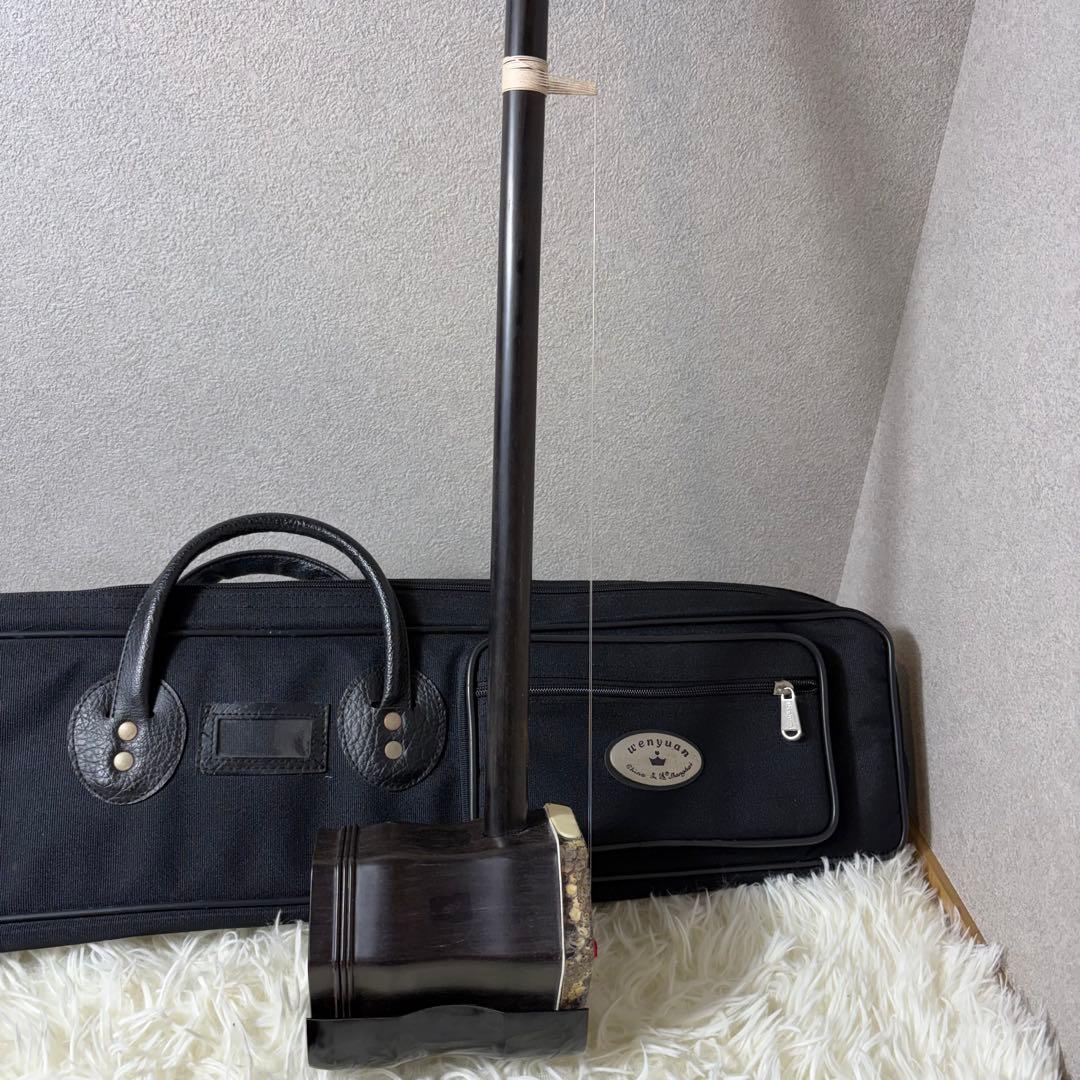 【極美品】二胡 DUNHUANG 敦煌 中国伝統楽器 ケース付き