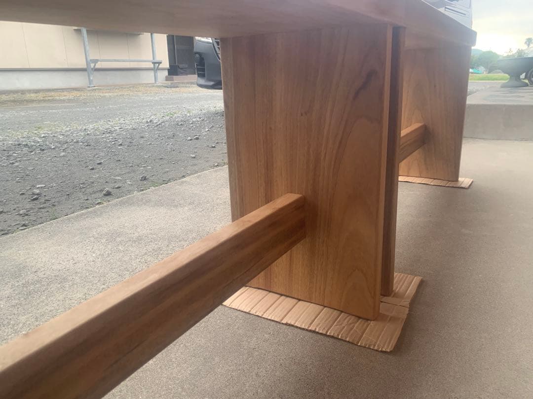 ☆ゆかり☆ 楠ベンチ＊補強貫有(2台)オーダー製作○確認