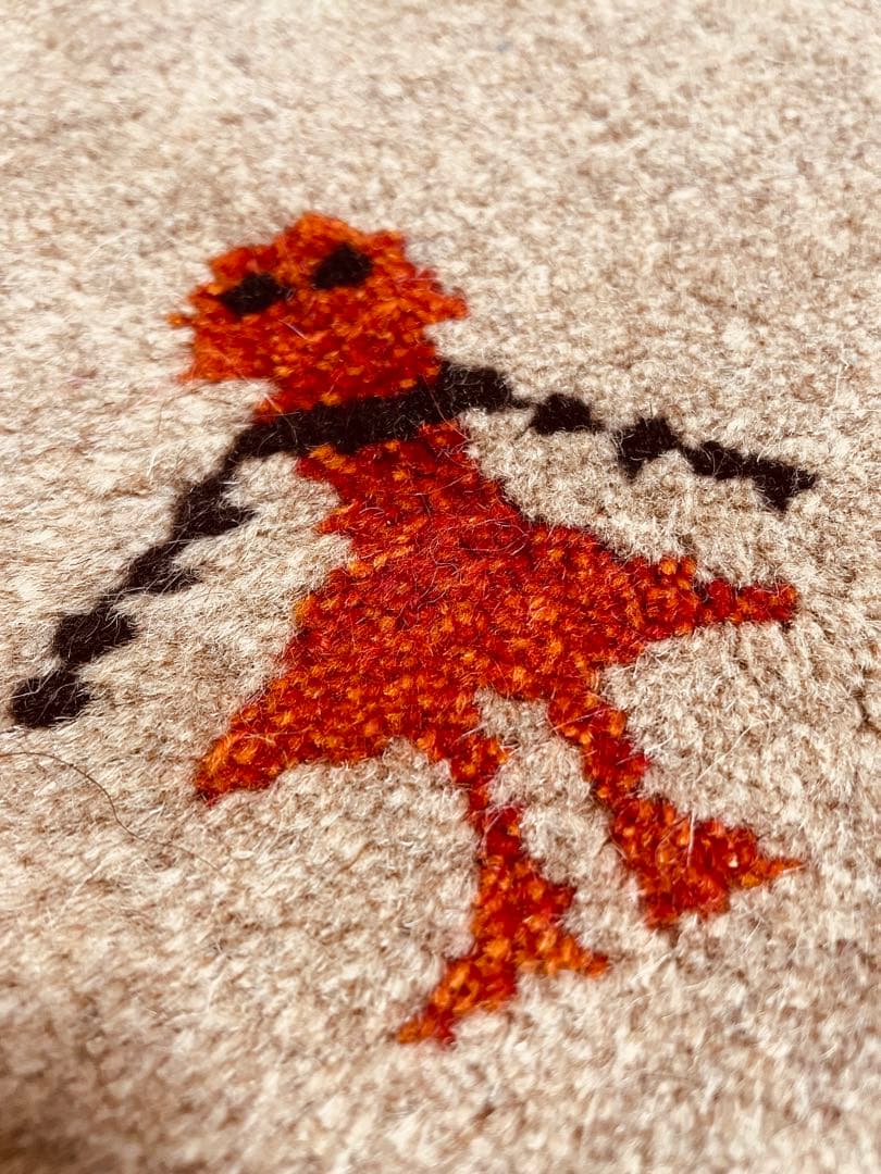 ギャッベ大判期間3Ｗ美品ペルシャ絨毯