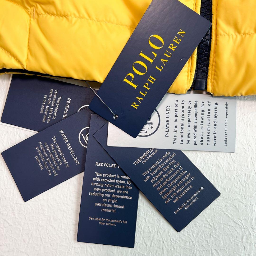 ラルフローレン ユニセックス リバーシブルジャケット 100 イエロー×ネイビー