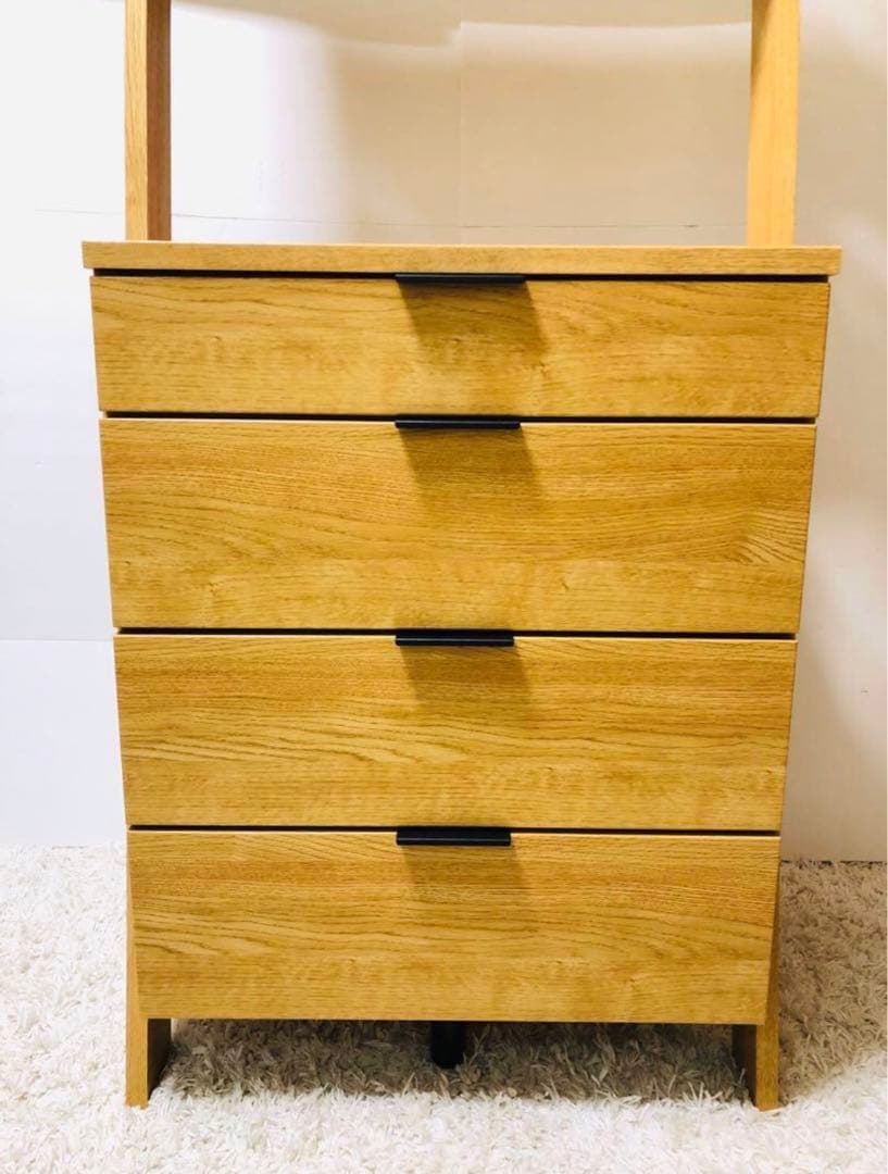 ニトリ　家具　チェストラック(エトナ 60CR LBR)