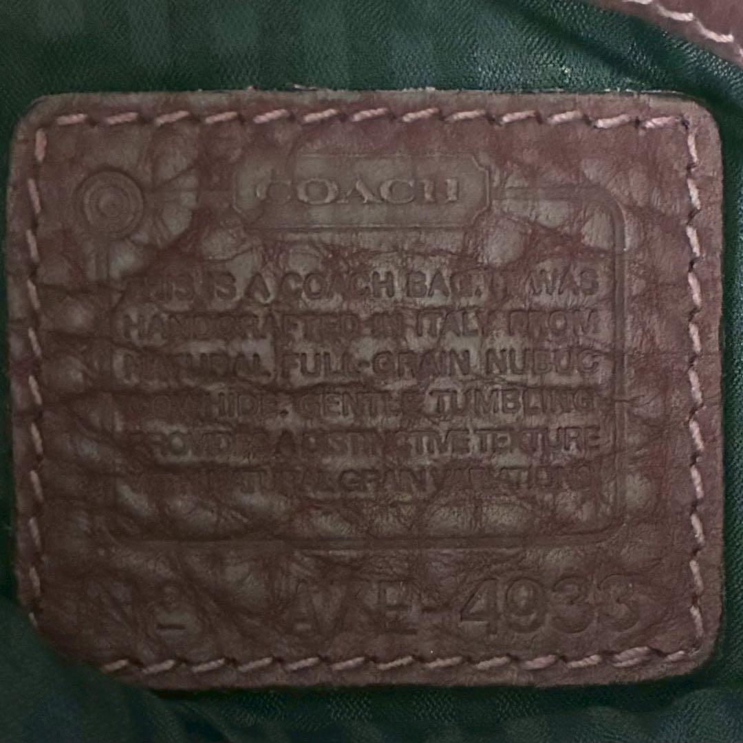 ✨稀少カラー✨美品✨オールドコーチ　バケットバッグ　肩かけ　ヌバックレザー