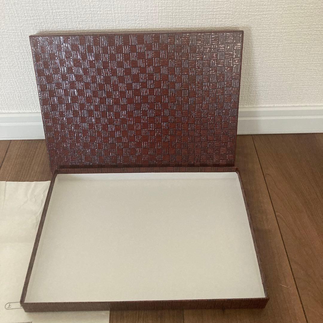 漆器　うるし　天然木　本金紋付　【新品】