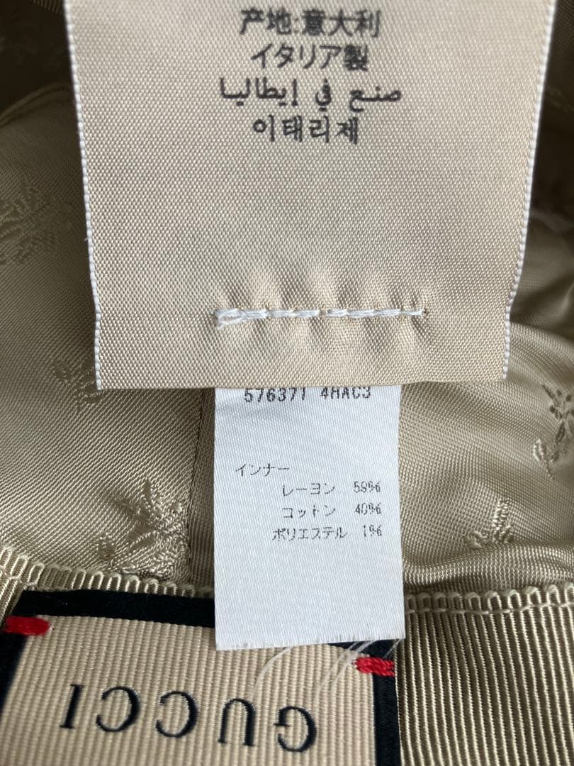 グッチ　GGパターン デニム バケットハット