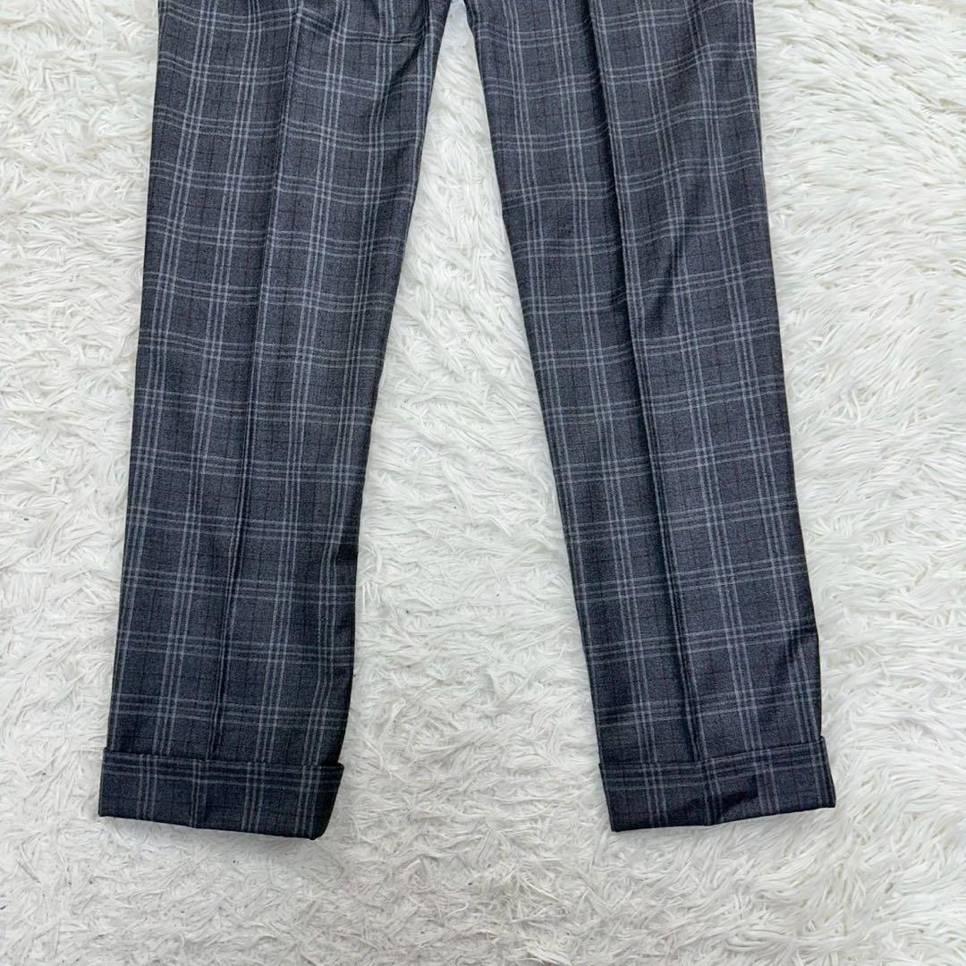 美品✨ EDIFICE ロロピアーナ ビジネススーツ チェック柄 46 M相当