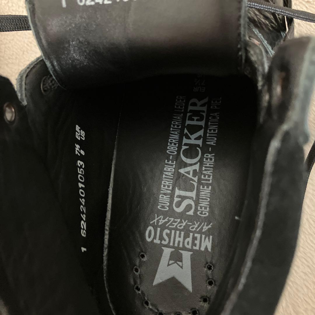 美品　メフィスト・スラッカー　Mephisto レザーブーツ　26.0㎝