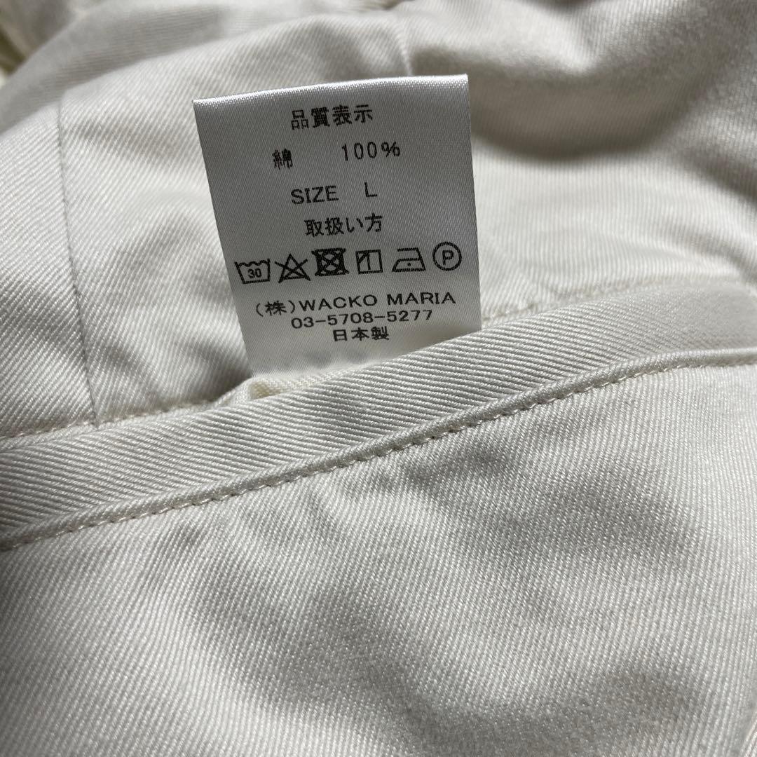 ワコマリア　ダブル プリーテッド チノ トラウザーズ サイズL