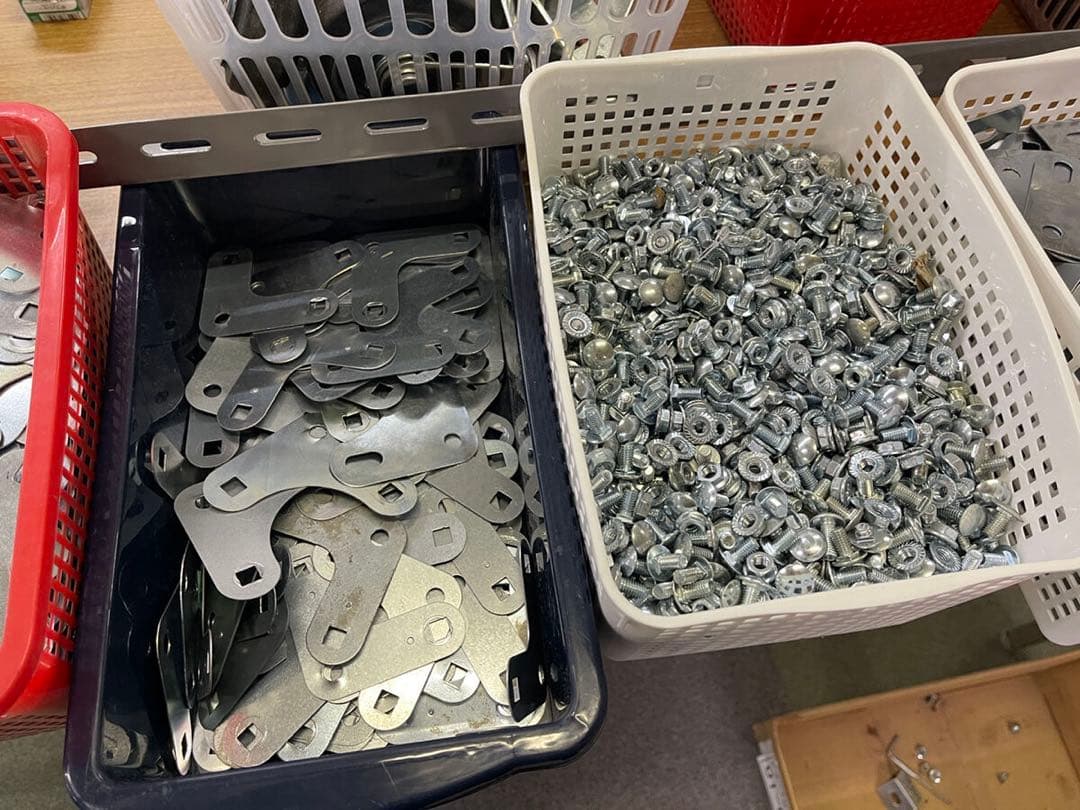 スチールラック 180×45×180 5段 ベージュ 3台分 福井県引き取り限定