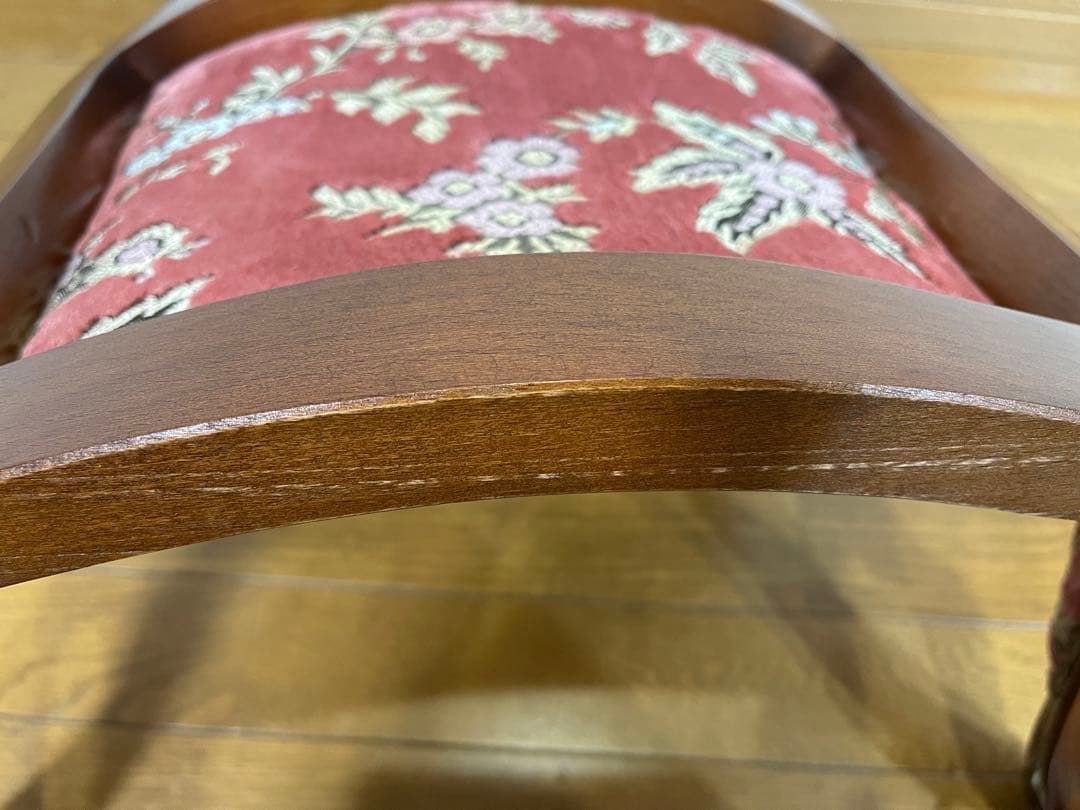 アンティーク ロココ調ピンク 椅子