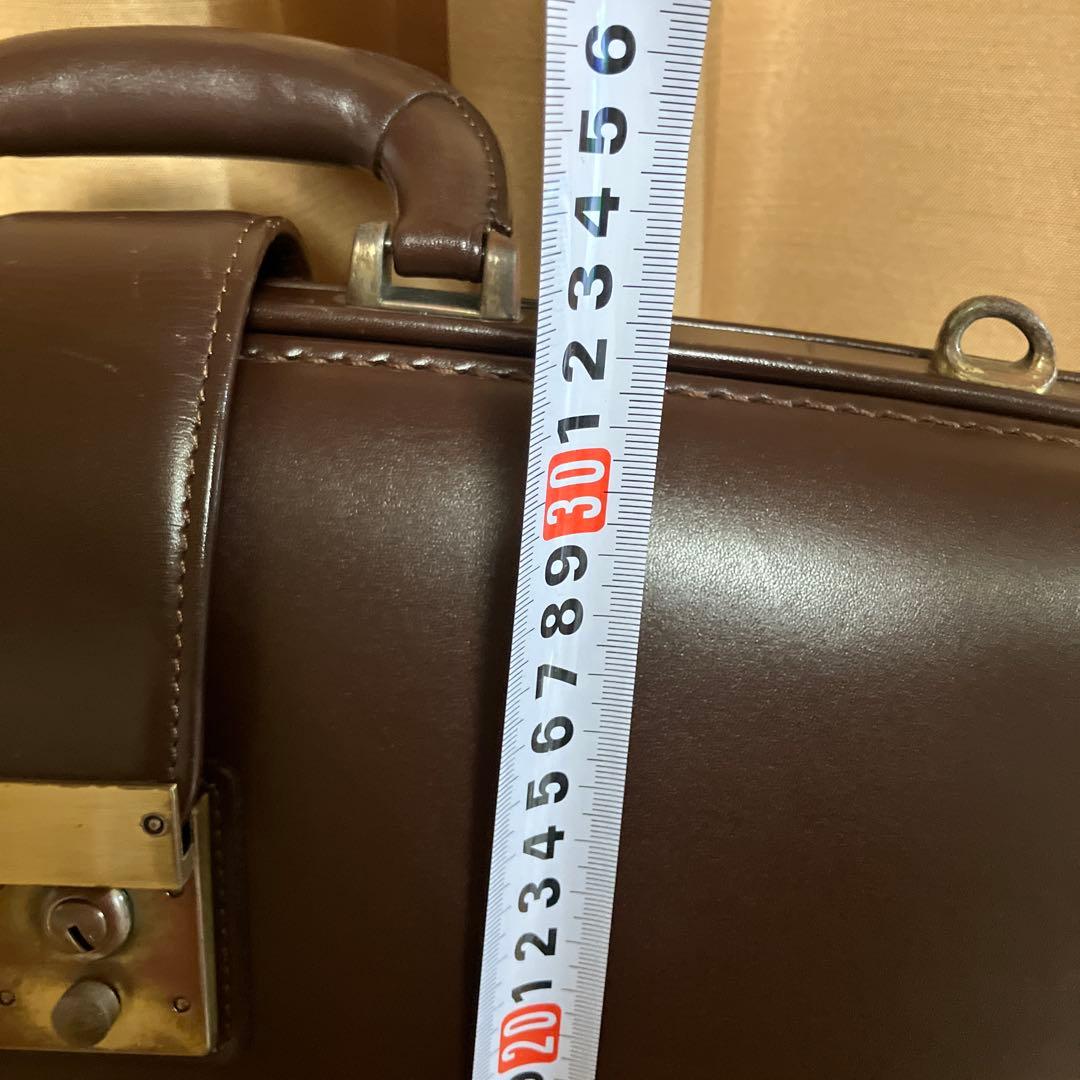 コーヒーステッカー屋さん専用‼️ダークブラウン レザー ビジネスブリーフケース