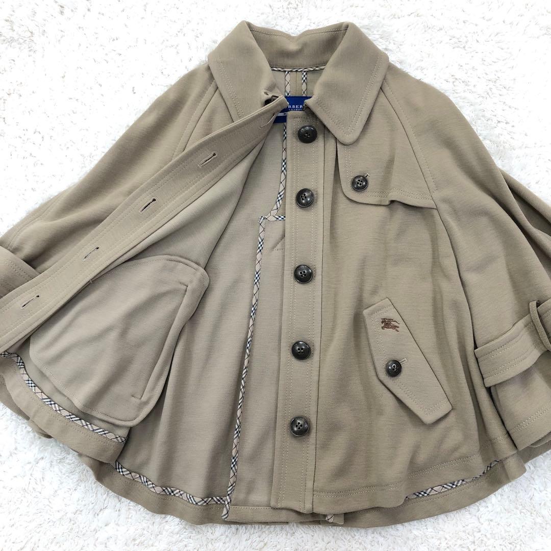 BURBERRY BLUE LABEL ケープ ポンチョ 38 ベージュ