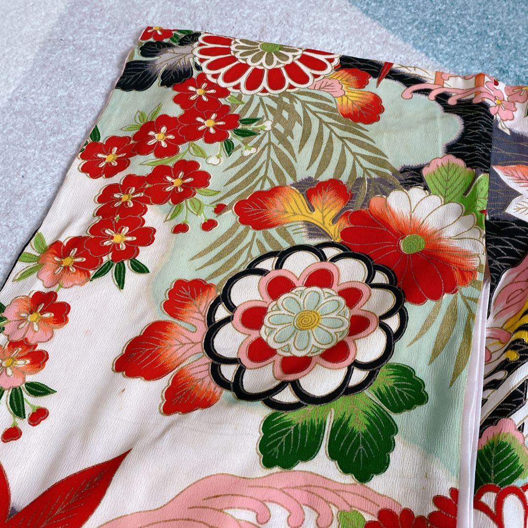 七五三 5歳 6歳 小さめ7歳 アンティーク 着物 作り帯 小物 セット