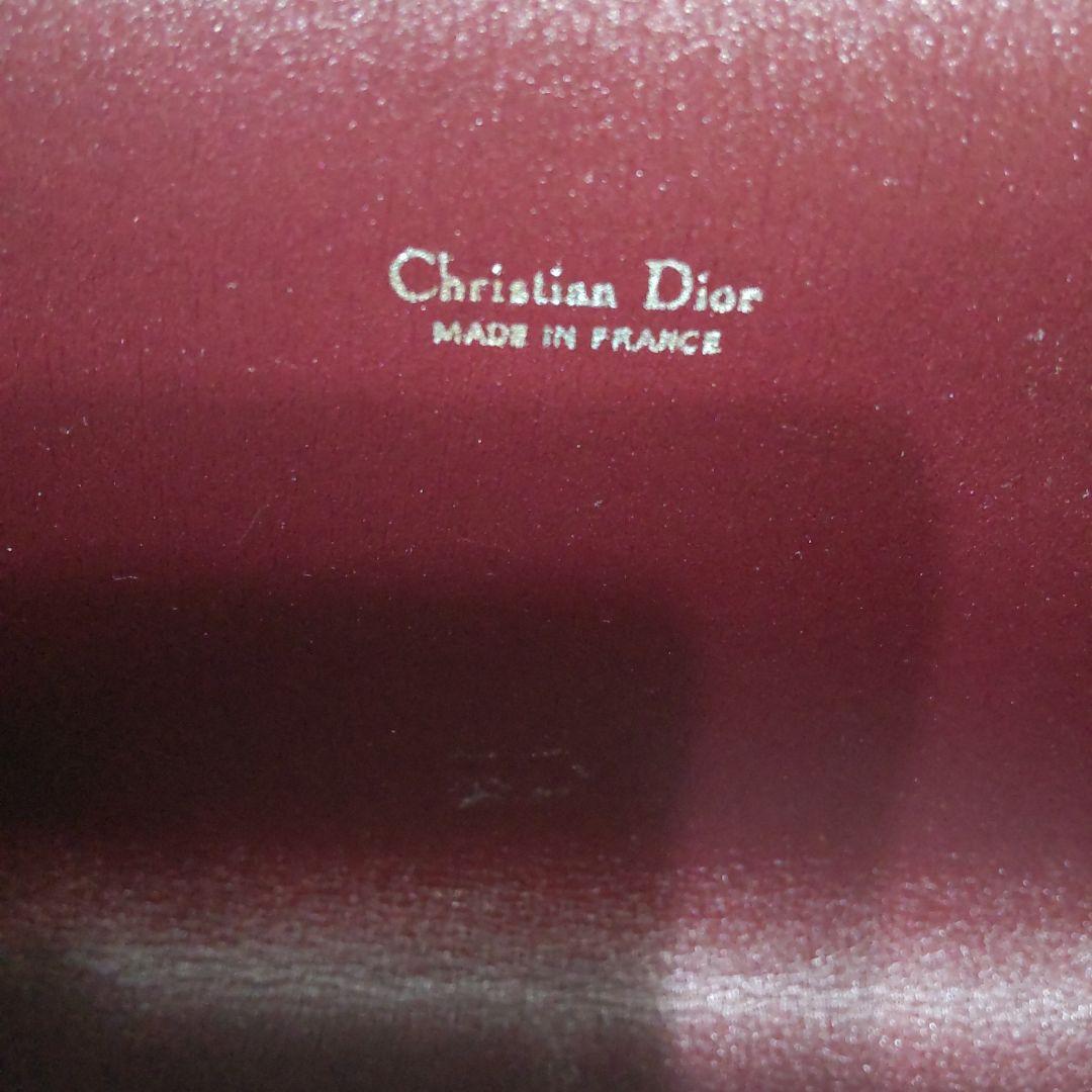 クリスチャン・ディオール　トロッター　クラッチバッグ　ワインレッド