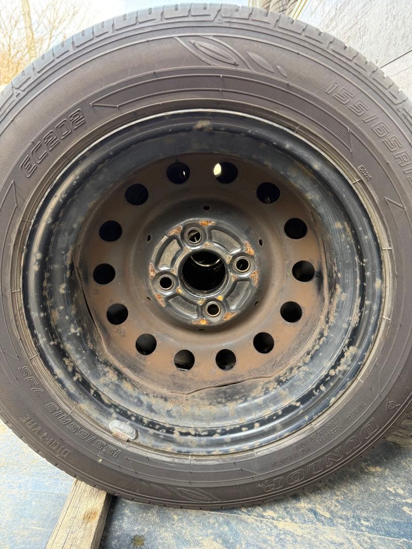 JPSサマータイヤ155／65R13 73Sスチールホイールセット深溝