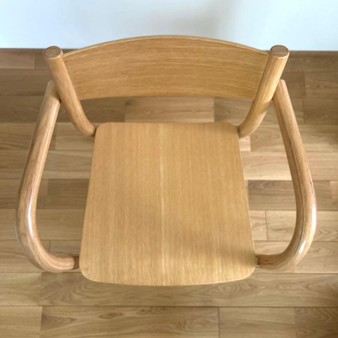 無印良品 オーク材ダイニングアームチェア 椅子