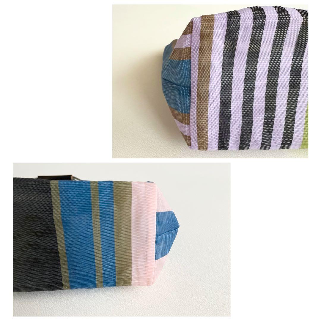 マルニ　MARNI　トートバッグ　マルチカラー　ストライプ　ボーダー　アルミ