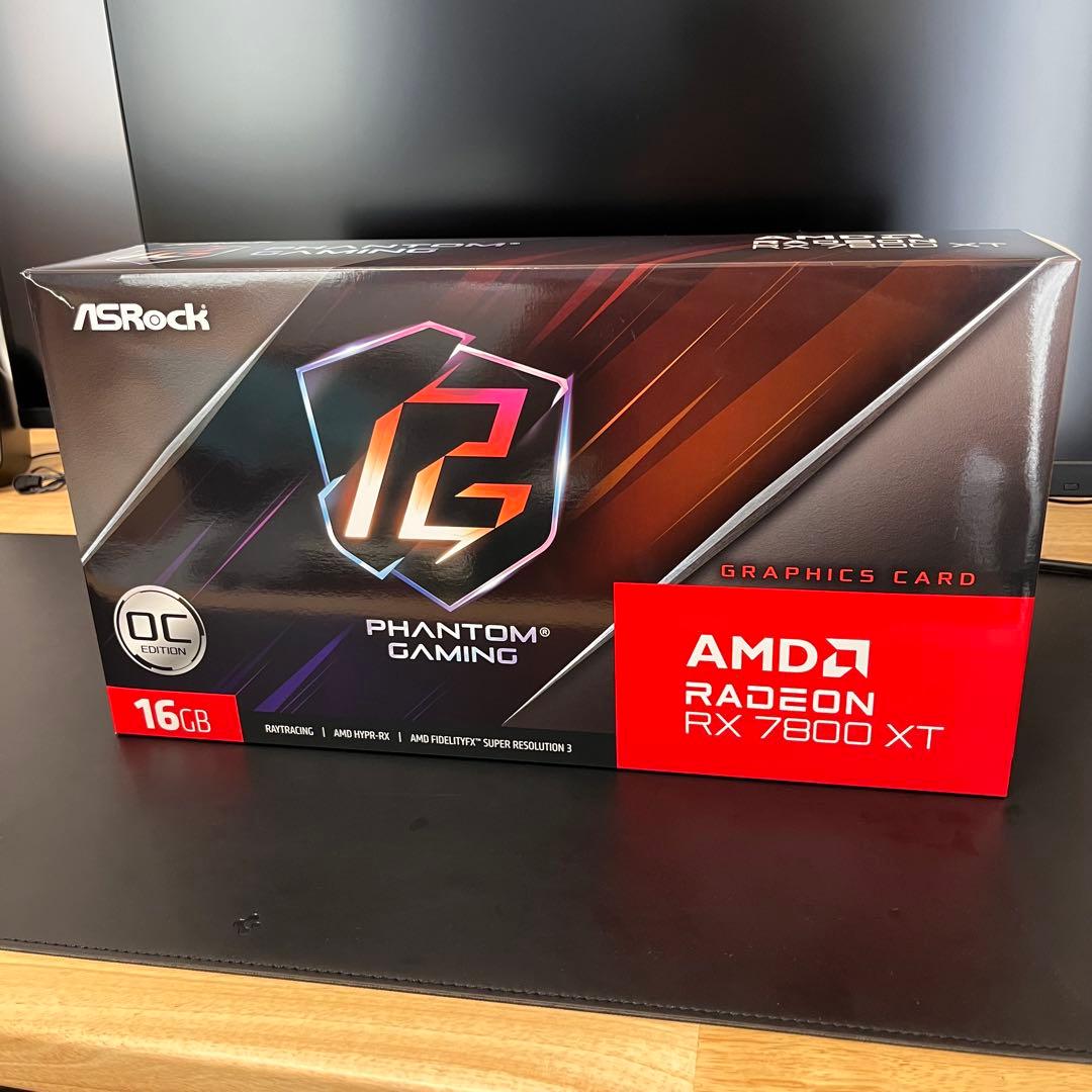 グラフィックボード・グラボ・ビデオカード ASRock Phantom Gaming RX 7800 XT 16GB
