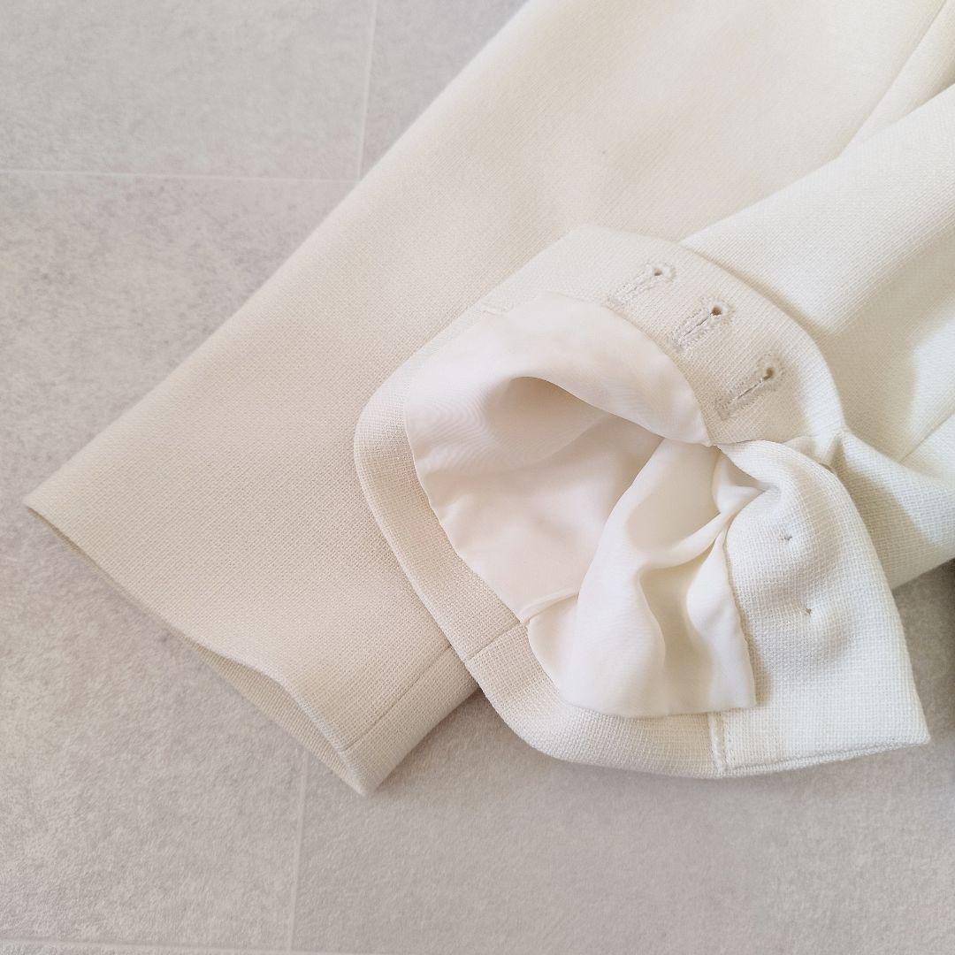 23SS アルアバイル マットストレッチ ダブルブレストジャケット アイボリー