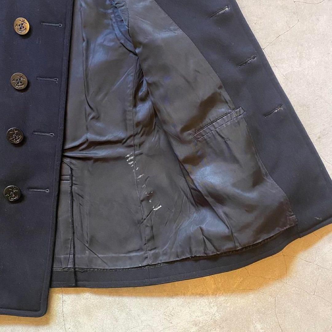 【極美品】40s 米軍実物 NAVY Pコート 10ボタン ヴィンテージ