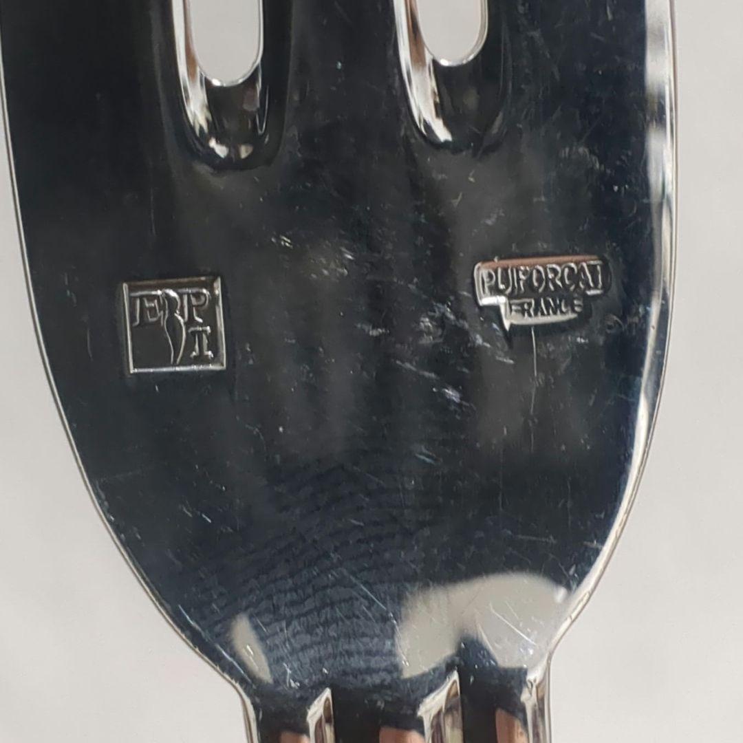高級ピュイフォルカ　Puiforcat　フォーク　シルバープレート　2本セット