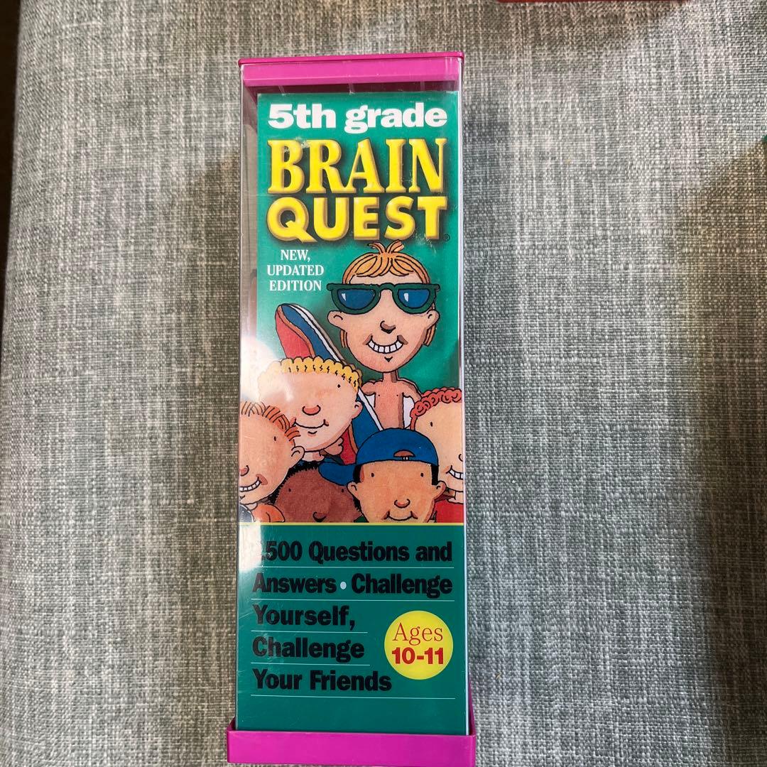 英語教材Brain Quest クイズカード英語7歳から13歳全て英語　難問
