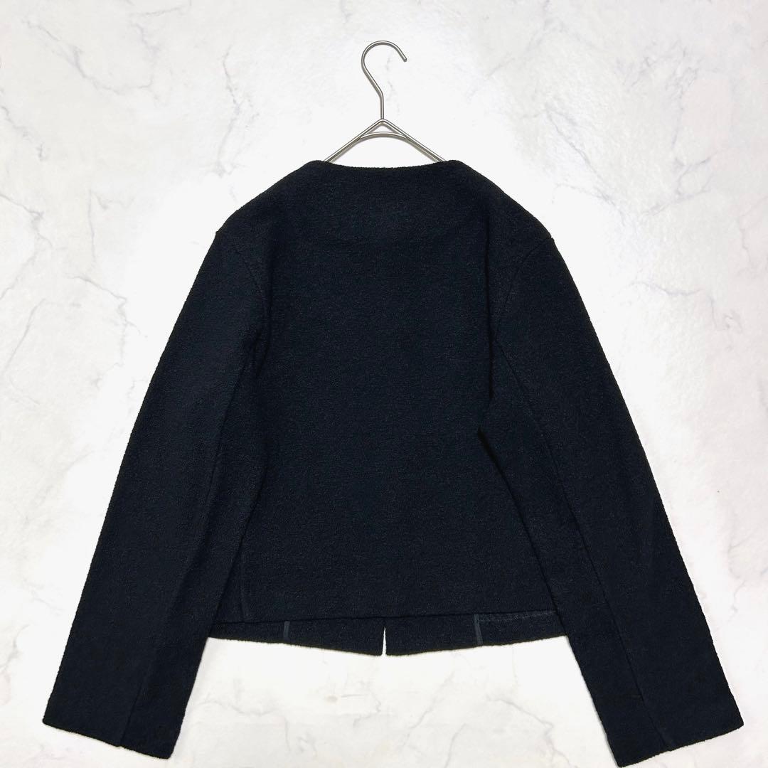 美品 ギャルリーヴィー ファインブークレー クルーネック ジャケット ウール