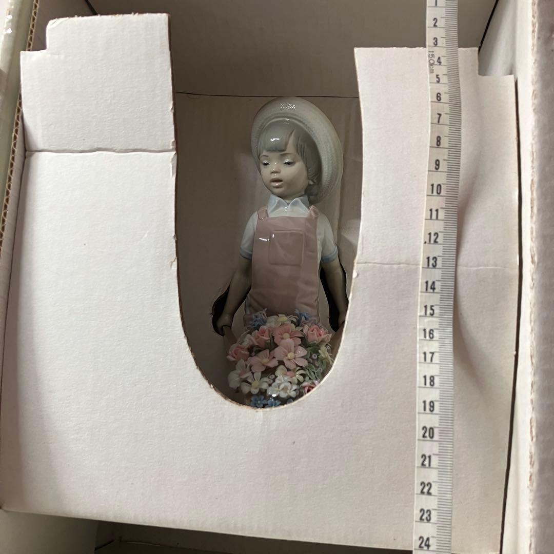 LLADRO リヤドロ 1283 花車を押す少女 箱付