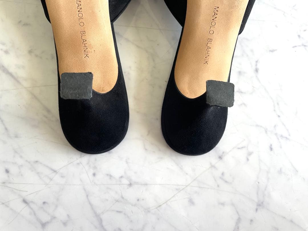 美品　MANOLOBLAHNIK マノロブラニク メイセール　ブラック　37