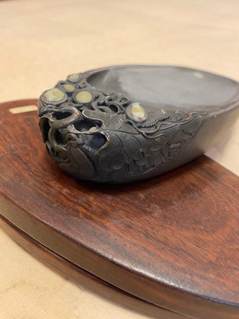 硯③再値下げ【新品未使用】端渓硯（麻子坑、眼入）