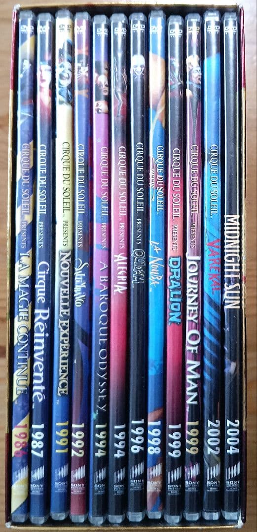 シルク・ドゥ・ソレイユ アニバーサリーコレクション 12DVD+未開封カード