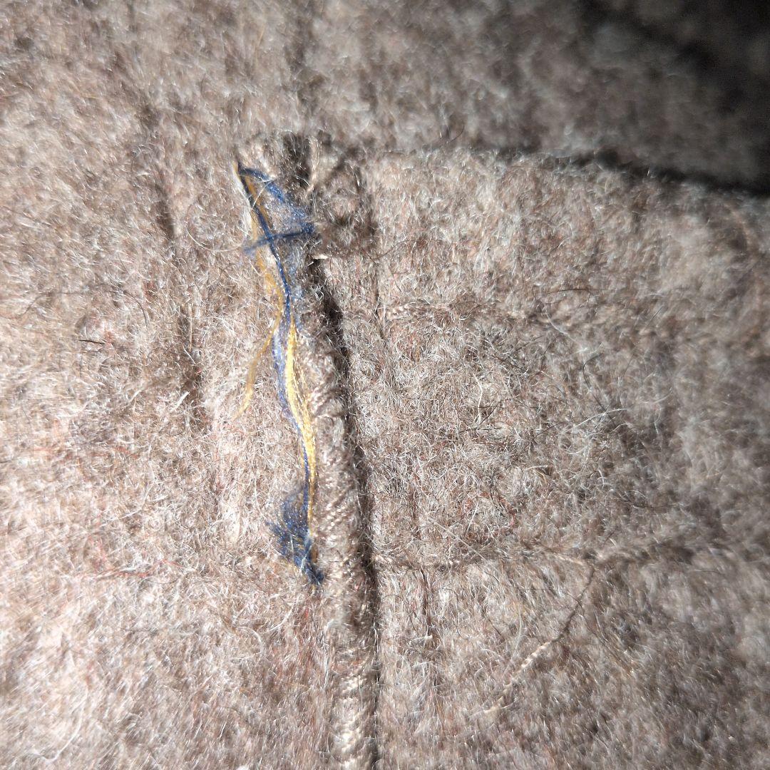 90's スイス軍　ウール ダッフルコートブランケット　 リメイク　M