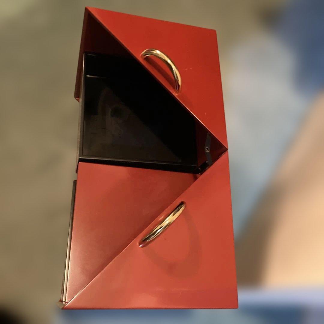 コシノヒロコ 重箱セット　おかもち　3段重　持ち手金　マルチケース　（01）