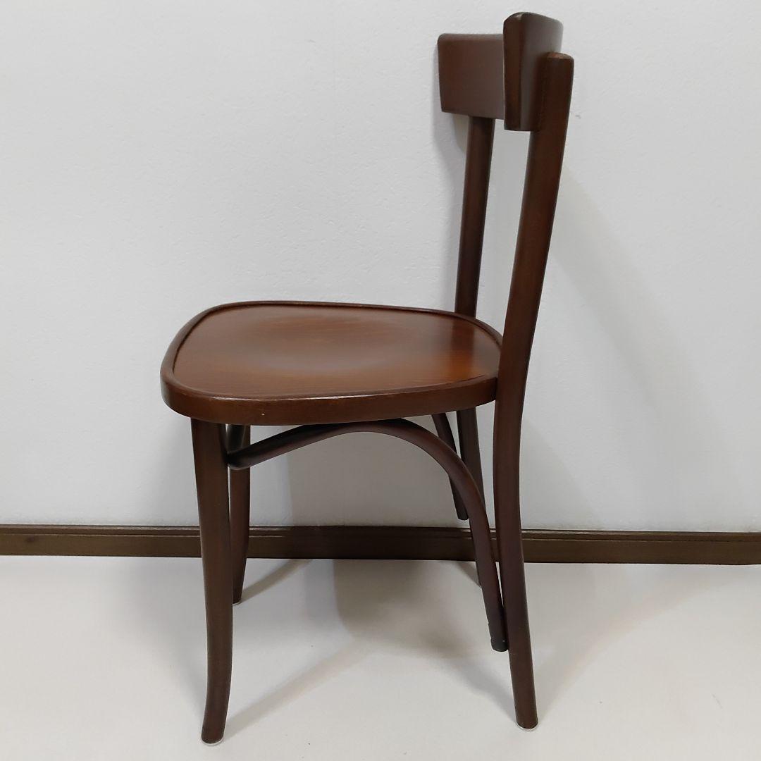 ③④ 2脚 フランス アンティーク レストラン ウッドチェア ベントウッドチェア