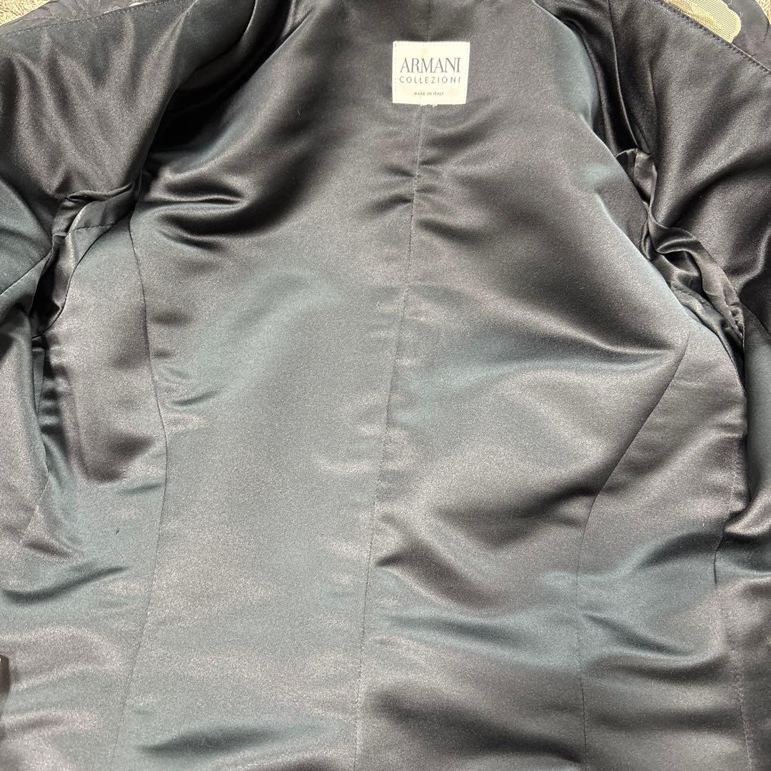 ARMANI COLLEZIONI サイズ42フラワーテーラードジャケット