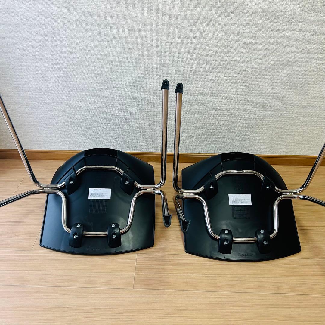 イタリア製　シンプルモダン KOSKA コスカチェア　2脚／ブラック