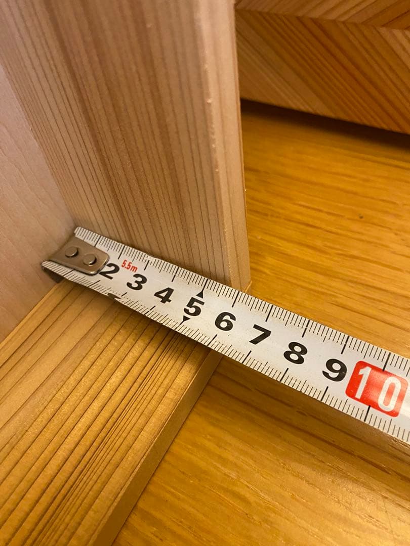 杉　矢羽模様の組子　小引き出し　※値下げしました！