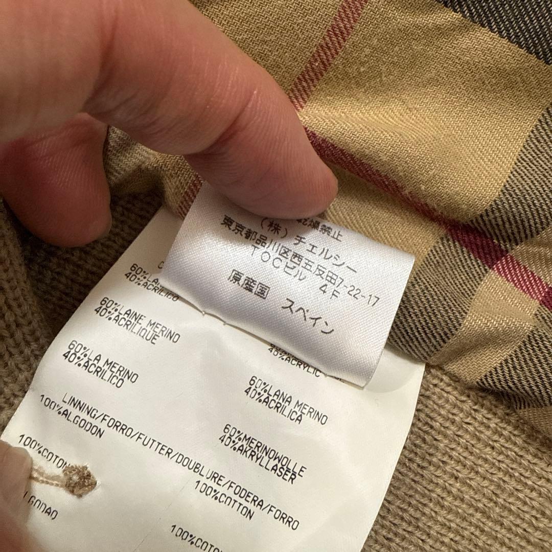 BURBERRY LONDON スペイン製コーデュロイニットジャケット