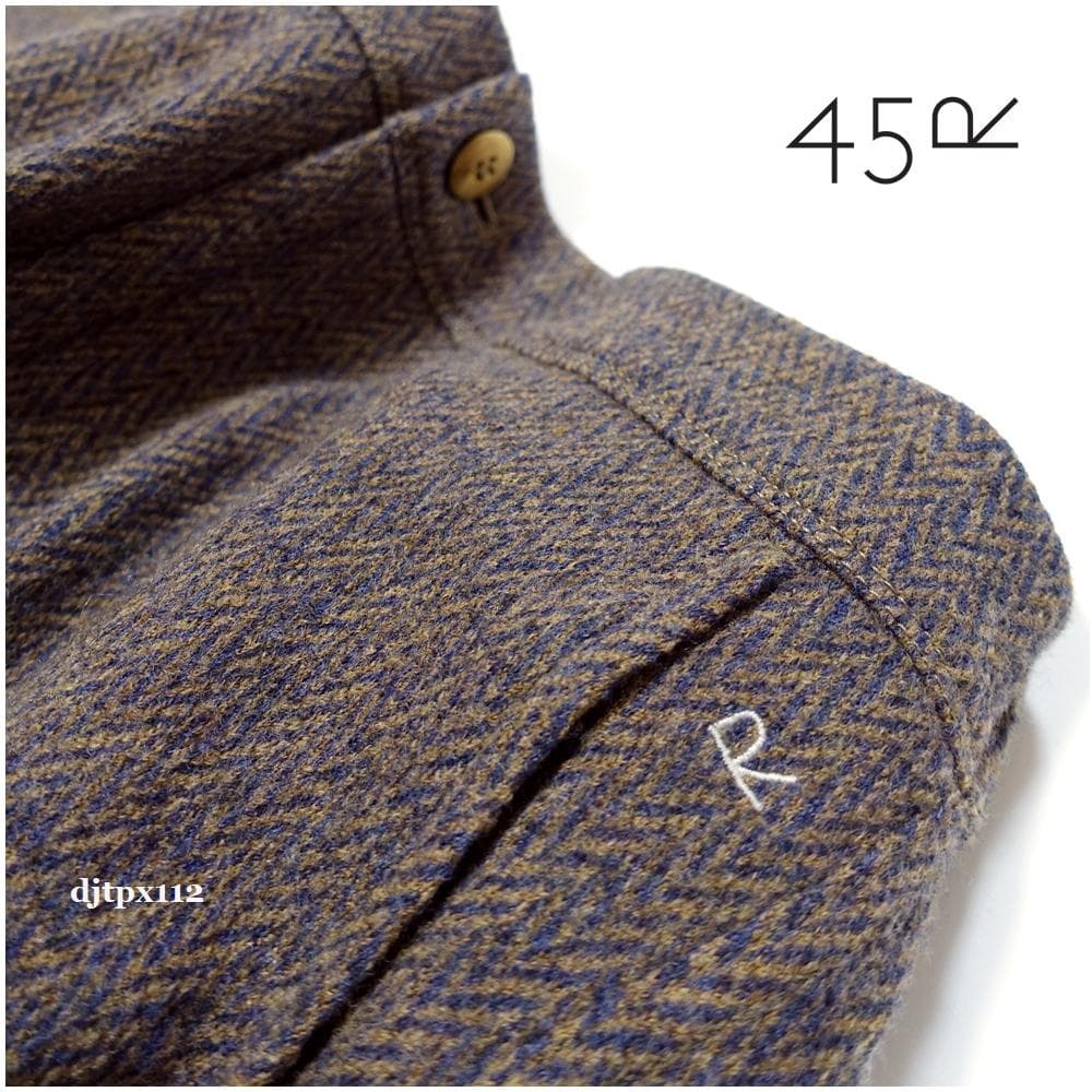 おるぴょん45R*新品同様*ジャージフラノのイージースリムパンツ*サイズ2