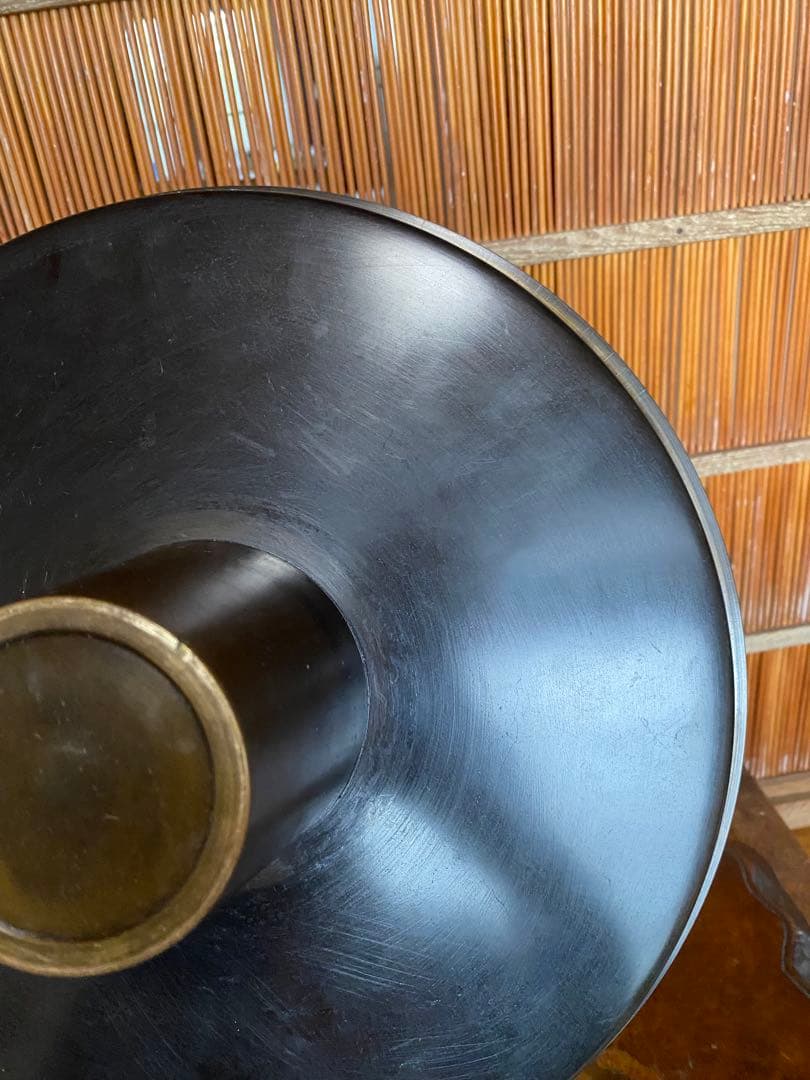 池坊　草月　銅製　唐銅　花器