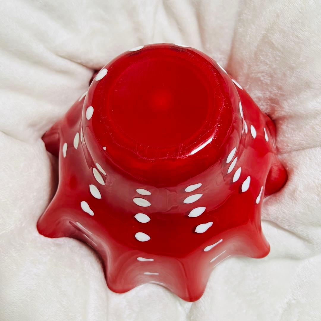 ミッドセンチュリー 水玉 フラワーベース ドット柄 花瓶　レトロポップ