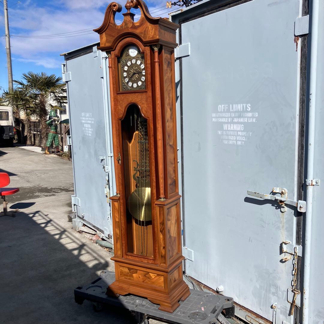 Laurisドイツ製アンティーク tempus fugit ホールクロック柱時計