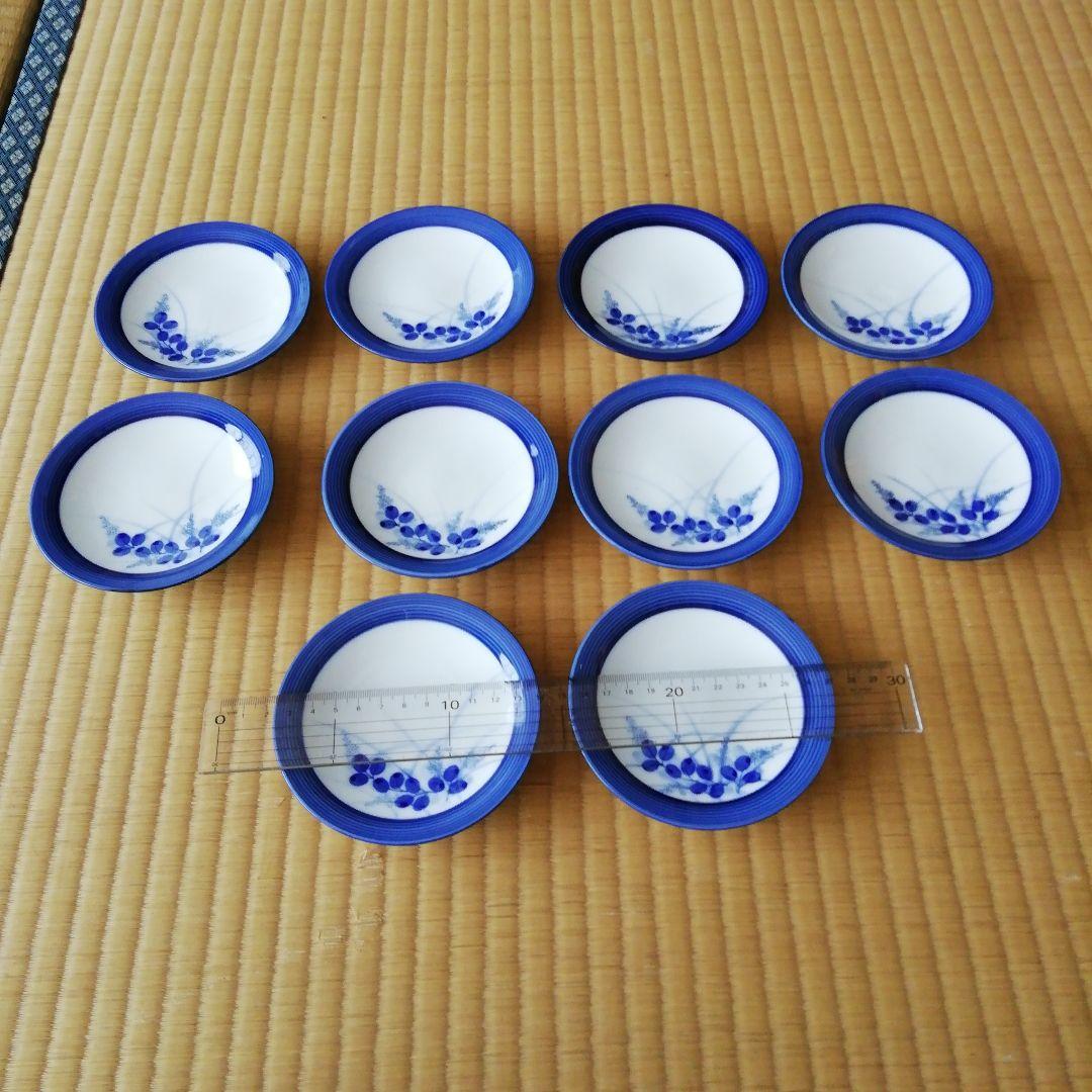 白青花柄陶磁器食器99枚セット