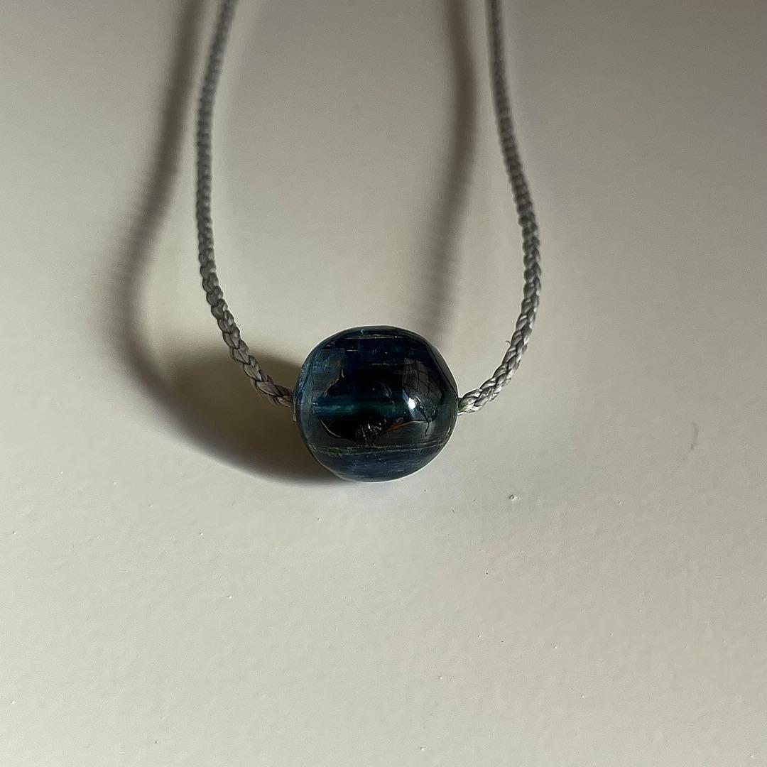 カイヤナイト ネパール産 ＊ マクラメネックレス 10